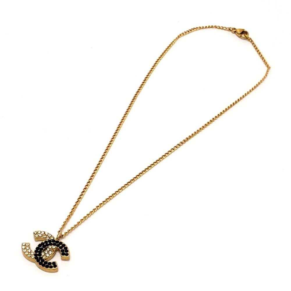 CHANEL Gold Logo Necklace